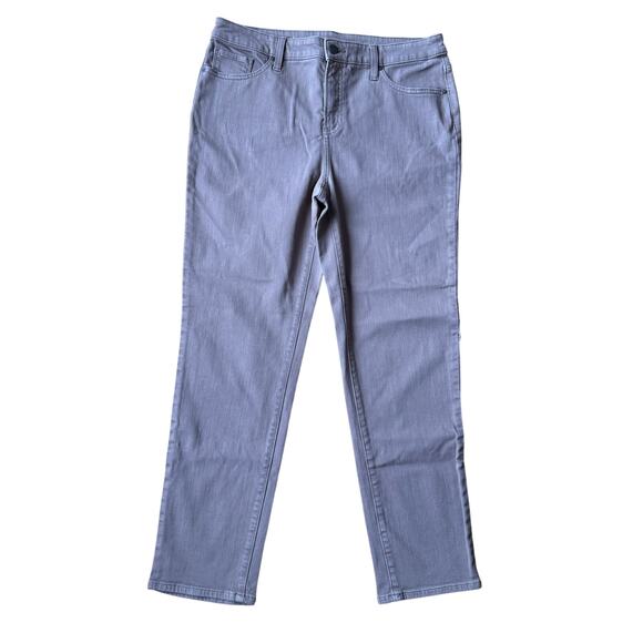 Chico’s So Slimming Girlfriend Slim Leg Ankle Brown Denim Jeans Size 10R (1.5R) - Picture 2 of 12